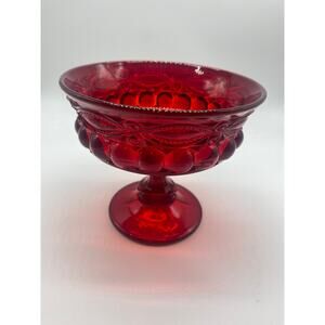 1970’s Retro Ruby Red Candy dish